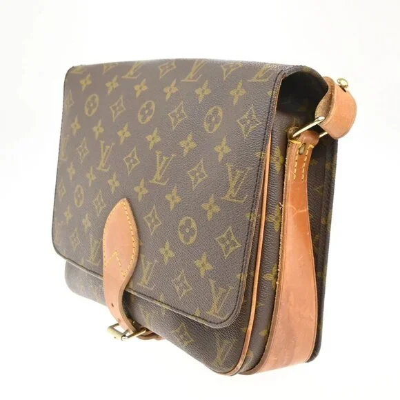 LOUIS VUITTON Cartouchiere GM Shoulder Bag Monogram Leather Brown M51252 39KC446 - Picture 2 of 16